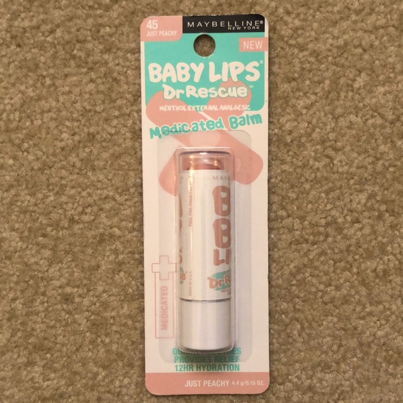 Maybelline Baby Lips Dr. Rescue Medicated Balm #45 “Just Peachy” - Picture 1 of 4